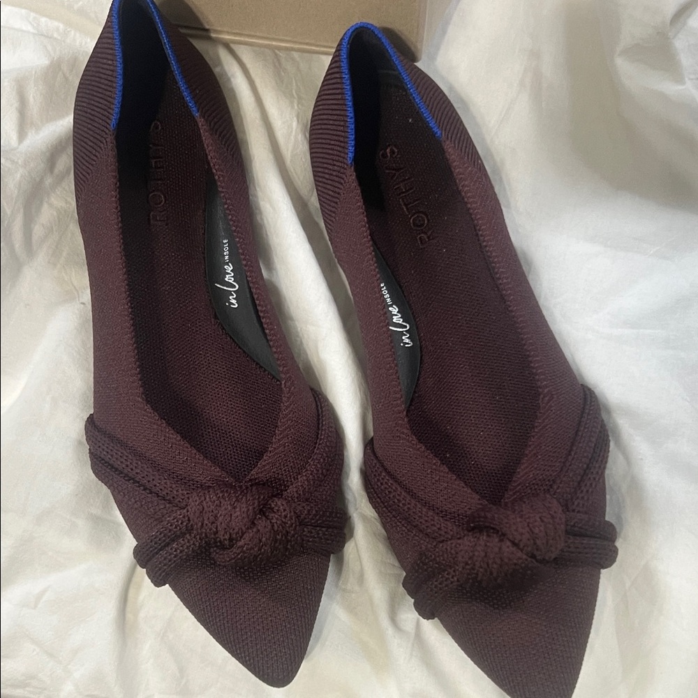 Rothy's Deep Maroon Knit Loafers